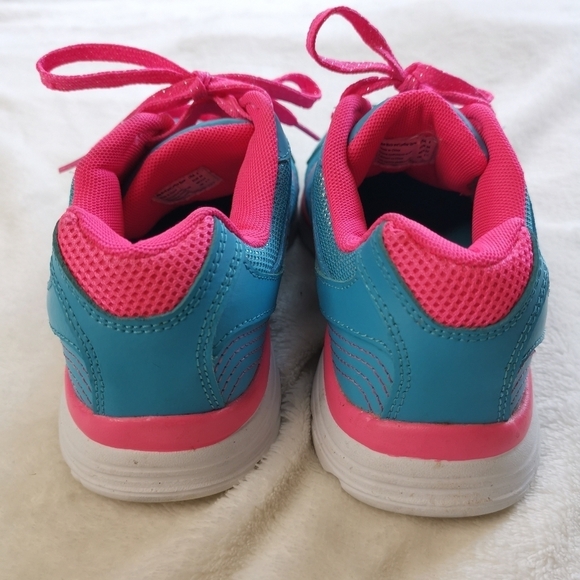 Champion Neon Blue and‎ Pink Sparkly Girls Running Shoe - Picture 8 of 8